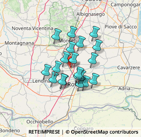 Mappa Via Fratelli Bandiera, 35048 Stanghella PD, Italia (9.404)