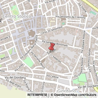 Mappa Via XI Febbraio, 38, 26100 Cremona, Cremona (Lombardia)