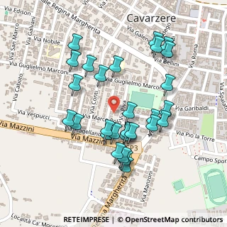 Mappa Via Natale Piva, 30014 Cavarzere VE, Italia (0.22069)