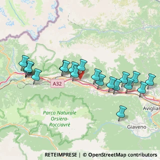 Mappa SS25 km 40.972, 10050 Bruzolo TO, Italia (8.2075)