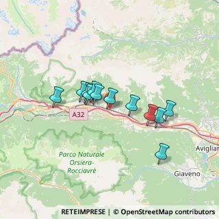 Mappa SS25 km 40.972, 10050 Bruzolo TO, Italia (5.49667)