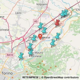 Mappa Via C. Colombatto, 10036 Settimo Torinese TO, Italia (3.94182)