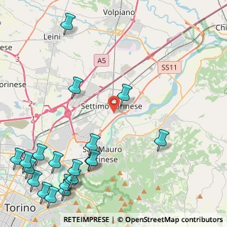 Mappa Via C. Colombatto, 10036 Settimo Torinese TO, Italia (6.4515)