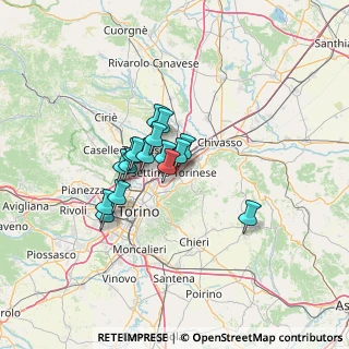 Mappa Via C. Colombatto, 10036 Settimo Torinese TO, Italia (9.21938)