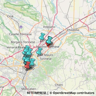 Mappa Via C. Colombatto, 10036 Settimo Torinese TO, Italia (8.045)