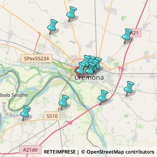 Mappa Via Oglio, 26100 Cremona CR, Italia (3.53385)