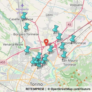 Mappa Tangenziale Nord di Torino, 10071 Torino TO, Italia (3.85667)