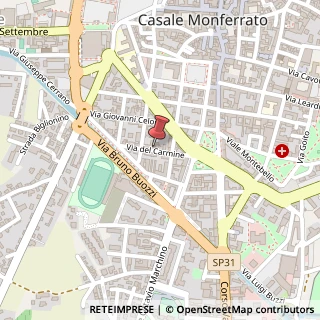 Mappa Via del Carmine, 11, 15033 Casale Monferrato, Alessandria (Piemonte)