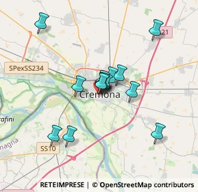 Mappa Via Eugenio Beltrami, 26100 Cremona CR, Italia (2.61)