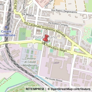 Mappa Via Francesco Negri, 1, 15033 Casale Monferrato AL, Italia, 15033 Sale, Alessandria (Piemonte)