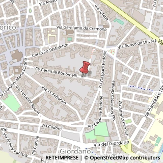 Mappa Via Geremia Bonomelli,  81, 26100 Cremona, Cremona (Lombardia)