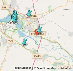 Mappa Via Antonio Piagafetta, 46100 Valdaro MN, Italia (5.05273)