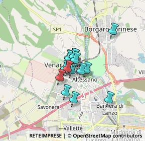 Mappa Viale Buridani, 10100 Venaria Reale TO, Italia (0.91059)
