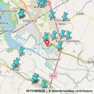 Mappa Mantova, 46100 Valdaro MN, Italia (2.8775)