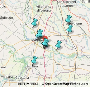 Mappa Via Amerigo Vespucci, 46100 Valdaro MN, Italia (9.65273)