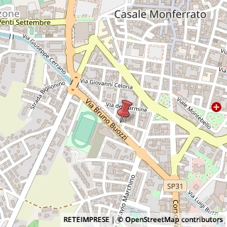 Mappa Via Giacomo Matteotti, 11, 15033 Casale Monferrato, Alessandria (Piemonte)