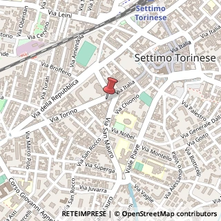 Mappa Via Torino, 3, 10036 Settimo Torinese, Torino (Piemonte)