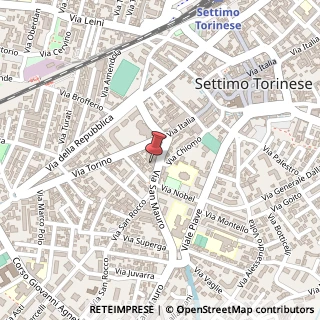 Mappa Vicolo Gioacchino Rossini, 9, 10148 Settimo Torinese, Torino (Piemonte)