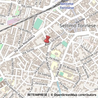 Mappa Via Torino, 5, 10036 Settimo Torinese, Torino (Piemonte)