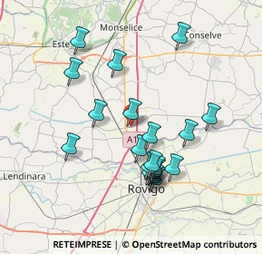 Mappa Via Marconi G., 35048 Stanghella PD, Italia (6.9685)