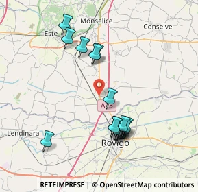 Mappa Piazza Renato Otello Pighin, 35048 Stanghella PD, Italia (7.43765)