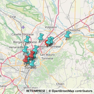 Mappa Via Enrico Fermi, 10036 Settimo Torinese TO, Italia (6.98643)