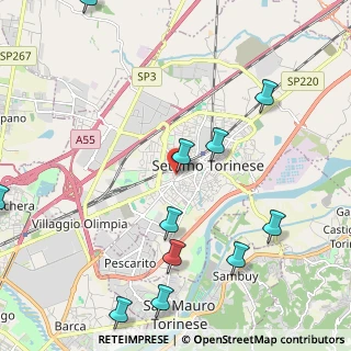 Mappa Via Enrico Fermi, 10036 Settimo Torinese TO, Italia (2.74545)