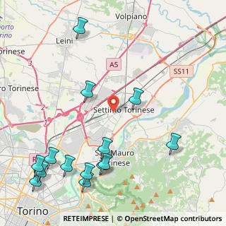 Mappa Via Enrico Fermi, 10036 Settimo Torinese TO, Italia (5.6)