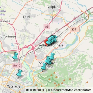 Mappa Via Enrico Fermi, 10036 Settimo Torinese TO, Italia (2.82667)