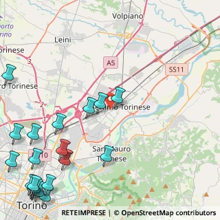 Mappa Via Enrico Fermi, 10036 Settimo Torinese TO, Italia (6.92)