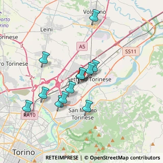 Mappa Via Enrico Fermi, 10036 Settimo Torinese TO, Italia (3.2125)
