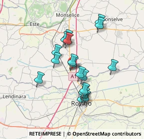 Mappa 35048 Stanghella PD, Italia (5.88222)