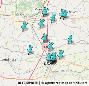 Mappa 35048 Stanghella PD, Italia (7.3635)