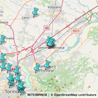 Mappa Via Giotto, 10036 Settimo Torinese TO, Italia (6.638)