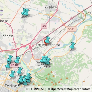 Mappa Via Giotto, 10036 Settimo Torinese TO, Italia (6.6755)