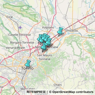 Mappa Via Castiglione, 10036 Settimo Torinese TO, Italia (3.21364)