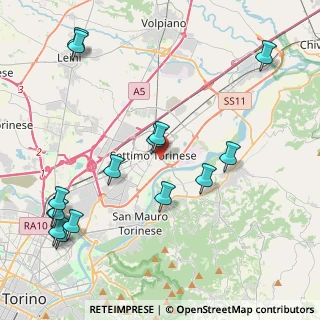 Mappa Via Castiglione, 10036 Settimo Torinese TO, Italia (5.11533)