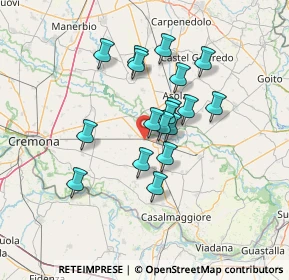 Mappa 26034 Pontirolo Capredoni CR, Italia (10.91556)