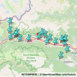 Mappa SS 25 del Moncenisio, 10050 Zoie-vernetto-grangia , Italia (9.0065)