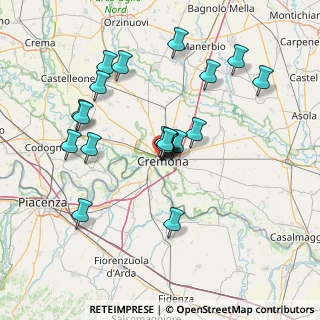 Mappa Via Oscasali, 26100 Cremona CR, Italia (13.6835)