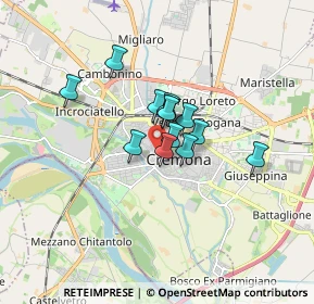 Mappa Via Oscasali, 26100 Cremona CR, Italia (1.01538)