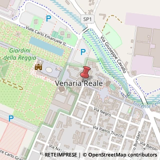 Mappa Via Andrea Mensa, 28, 10078 Venaria Reale, Torino (Piemonte)
