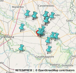 Mappa Drizzona CR IT, 26034 Piadena CR, Italia (11.62667)