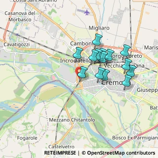 Mappa Via Eridano, 26100 Cremona CR, Italia (1.58)