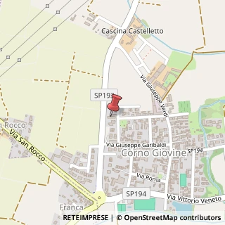 Mappa Via Fratelli Montani, 23, 26846 Corno Giovine, Lodi (Lombardia)