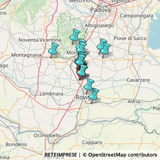 Mappa Via Guglielmo Marconi, 35048 Stanghella PD, Italia (7.92438)