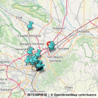 Mappa E64, 10036 Settimo Torinese TO, Italia (7.70111)