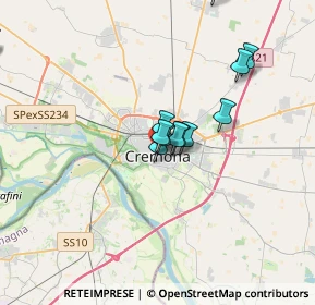 Mappa Via Torriani Janello, 26100 Cremona CR, Italia (3.45615)