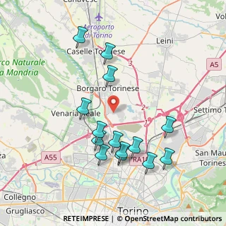Mappa Strada del Francese, 10071 Borgaro Torinese TO, Italia (3.89143)