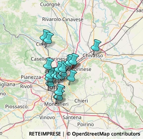 Mappa Via Sommeiller, 10036 Settimo Torinese TO, Italia (9.962)